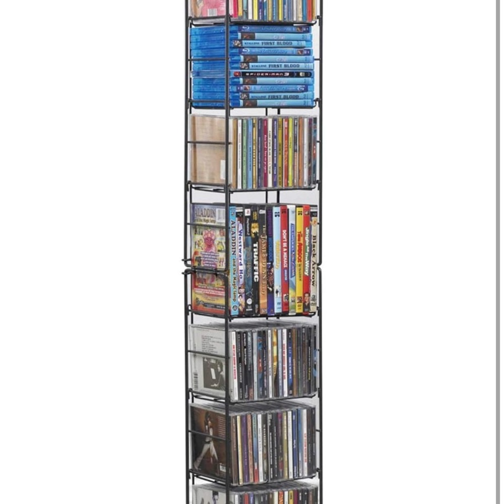 NEW UNOPENED Black Media Storage Tower